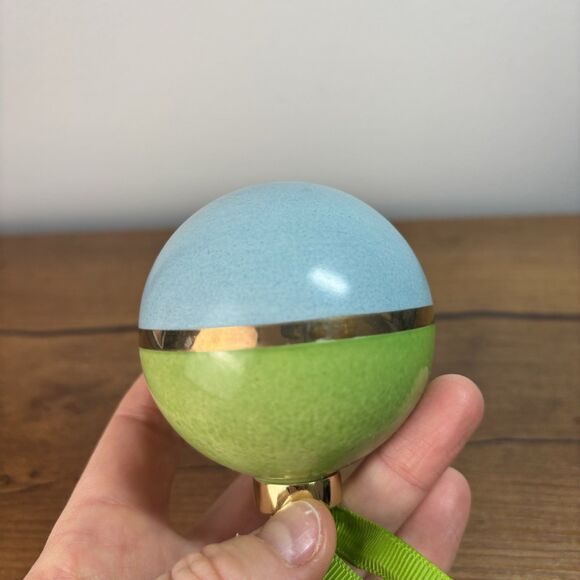 Be Merry Be Bright by Lenox Kate Spade - Blue and Green Christmas Ornament - Picture 5 of 5